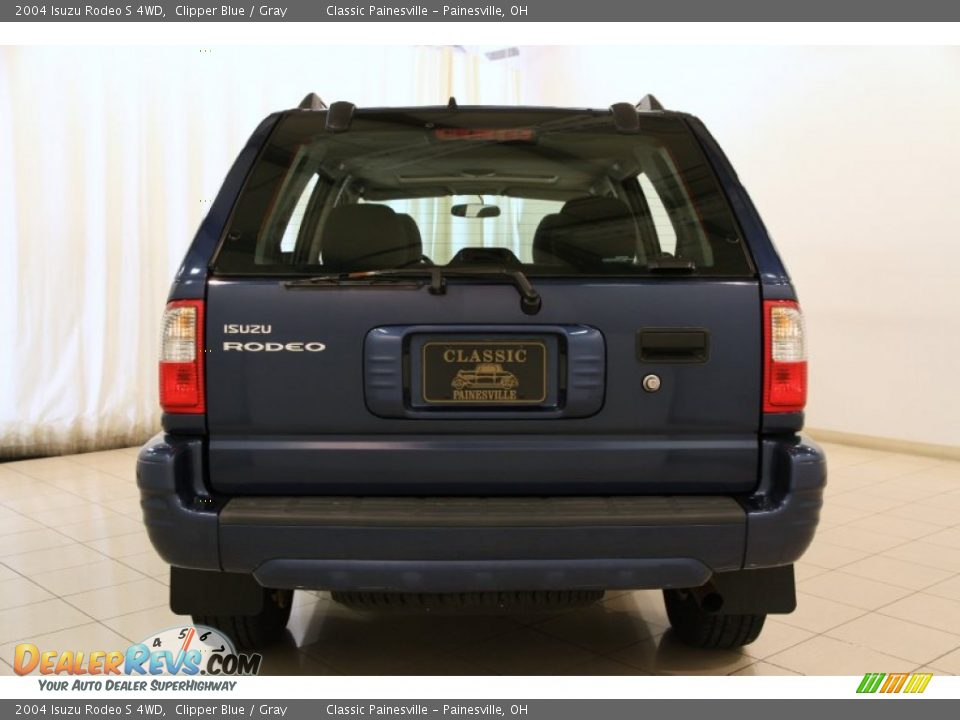 2004 Isuzu Rodeo S 4WD Clipper Blue / Gray Photo #15