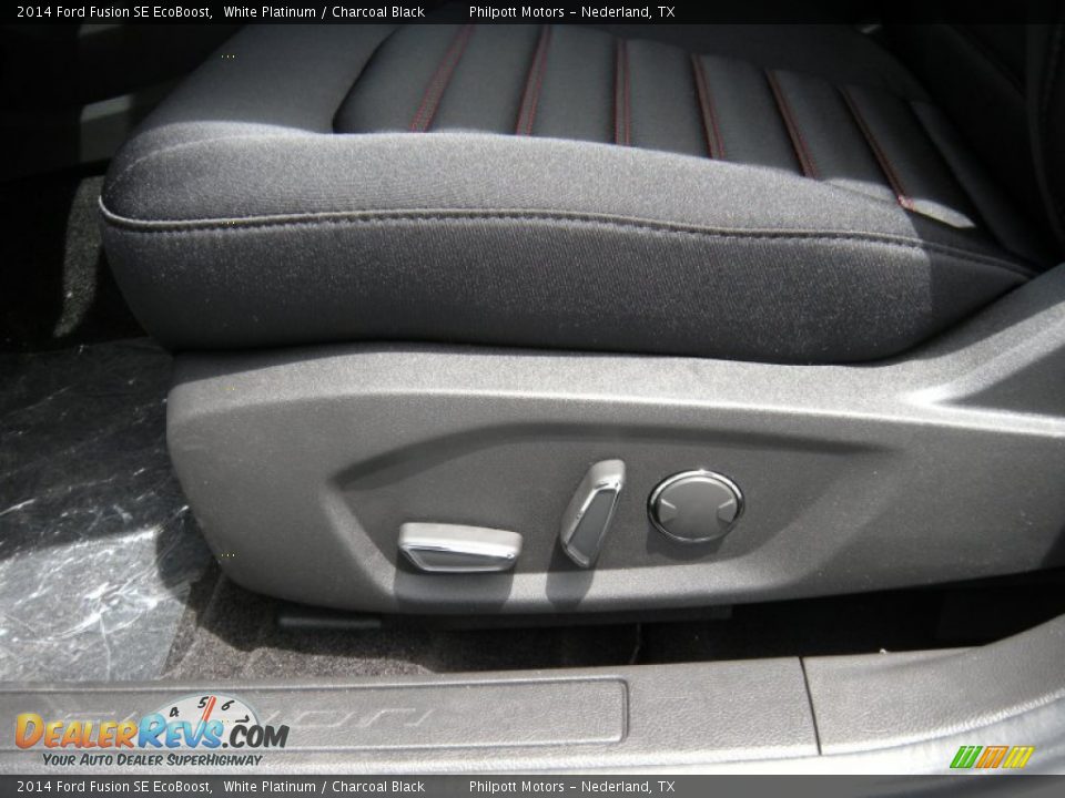 2014 Ford Fusion SE EcoBoost White Platinum / Charcoal Black Photo #24