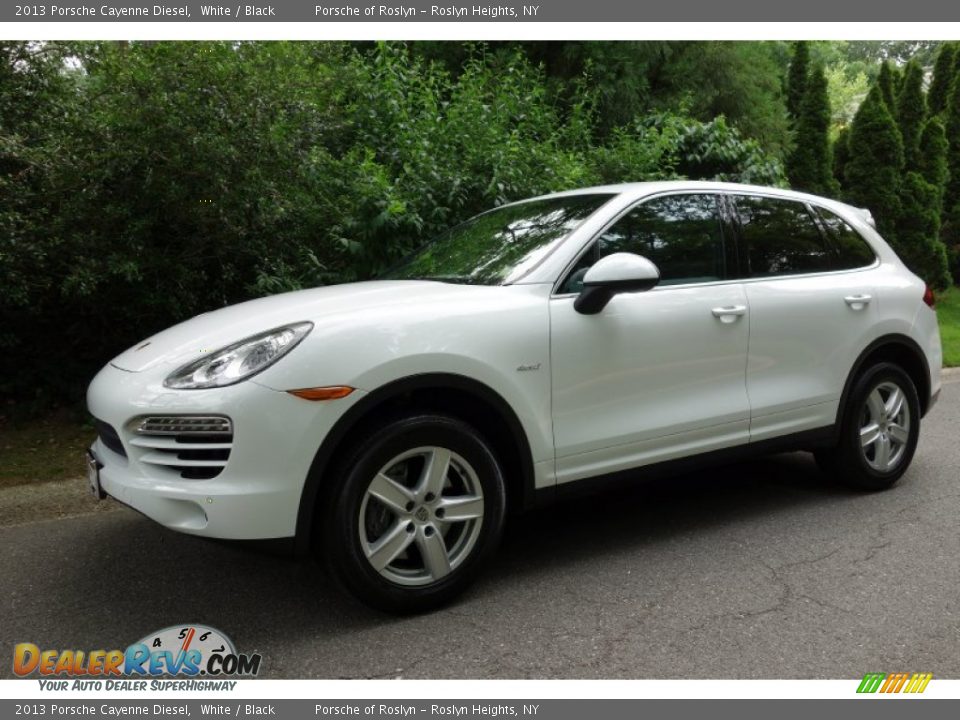 2013 Porsche Cayenne Diesel White / Black Photo #1