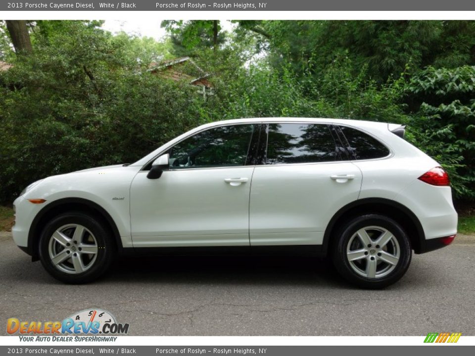 2013 Porsche Cayenne Diesel White / Black Photo #3