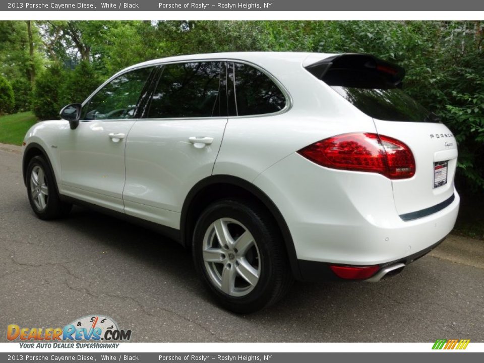 2013 Porsche Cayenne Diesel White / Black Photo #4