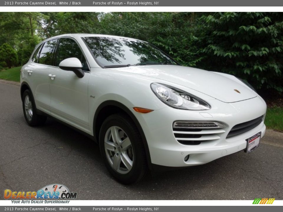 2013 Porsche Cayenne Diesel White / Black Photo #7