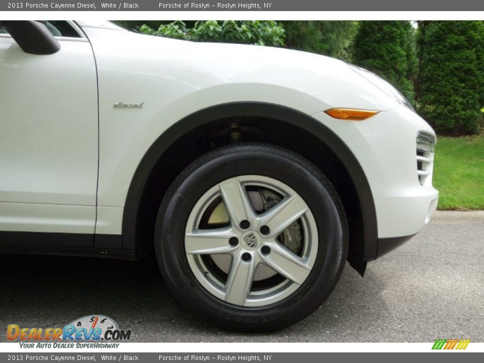 2013 Porsche Cayenne Diesel White / Black Photo #9