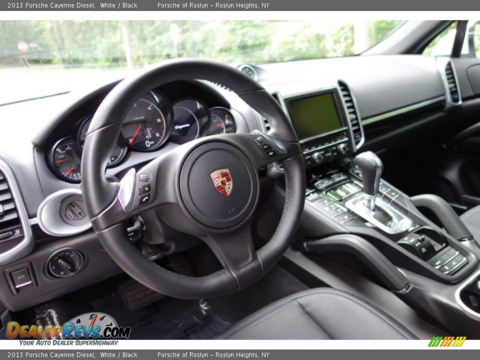 2013 Porsche Cayenne Diesel White / Black Photo #10