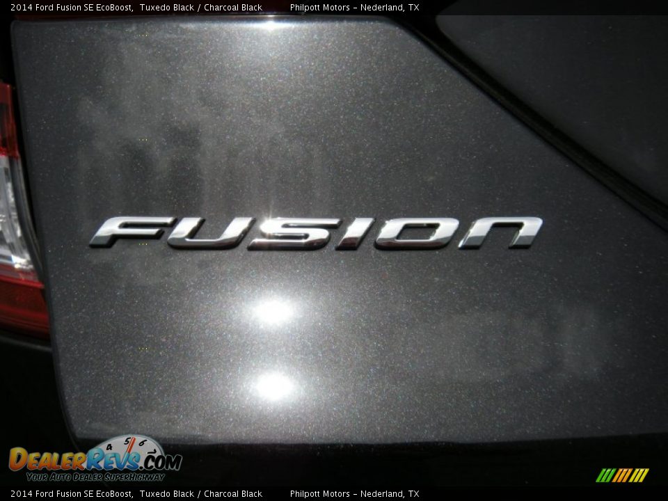 2014 Ford Fusion SE EcoBoost Tuxedo Black / Charcoal Black Photo #14