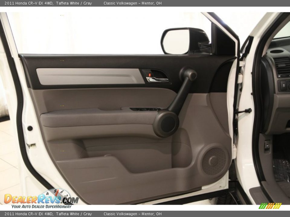 2011 Honda CR-V EX 4WD Taffeta White / Gray Photo #4