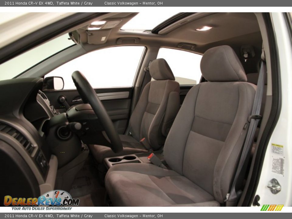 2011 Honda CR-V EX 4WD Taffeta White / Gray Photo #5
