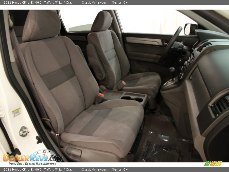 2011 Honda CR-V EX 4WD Taffeta White / Gray Photo #11