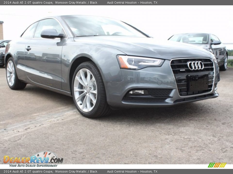 2014 Audi A5 2.0T quattro Coupe Monsoon Gray Metallic / Black Photo #1