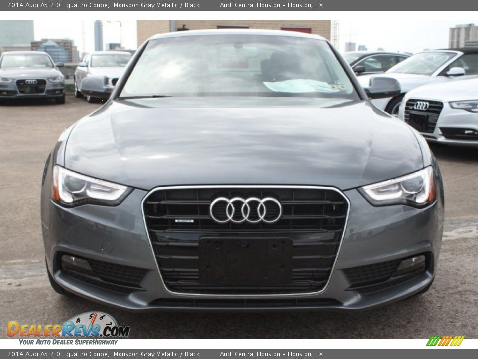2014 Audi A5 2.0T quattro Coupe Monsoon Gray Metallic / Black Photo #2