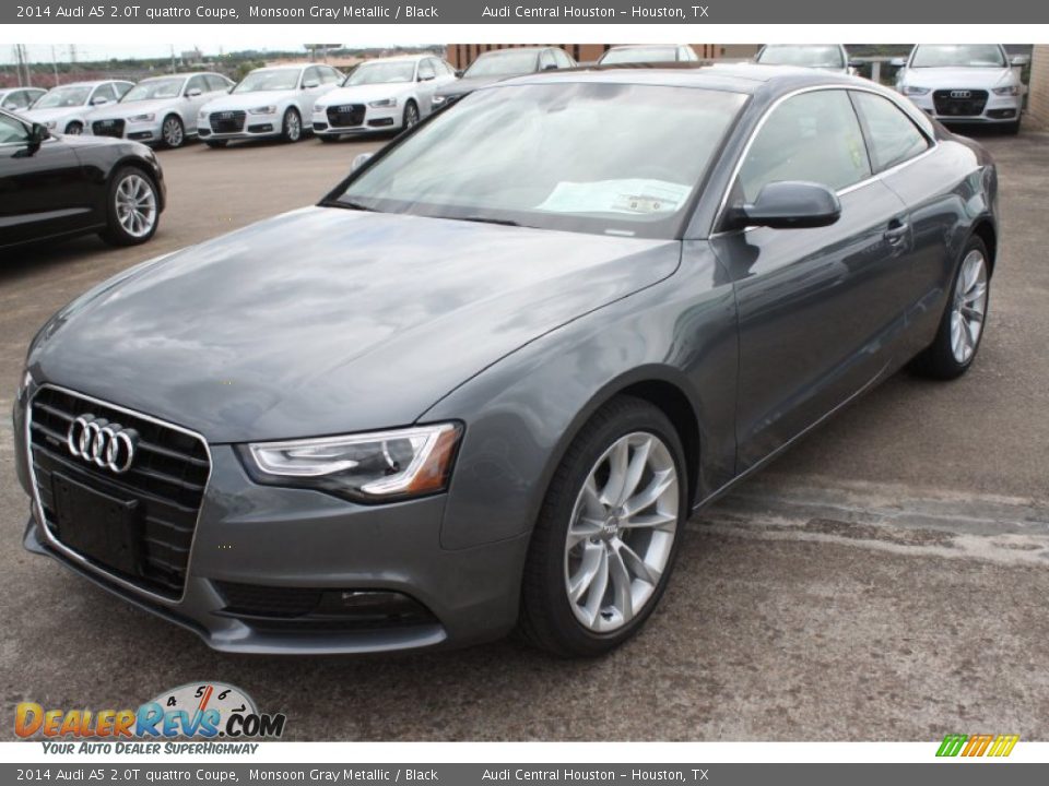 2014 Audi A5 2.0T quattro Coupe Monsoon Gray Metallic / Black Photo #3