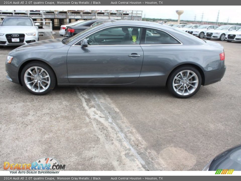 2014 Audi A5 2.0T quattro Coupe Monsoon Gray Metallic / Black Photo #5