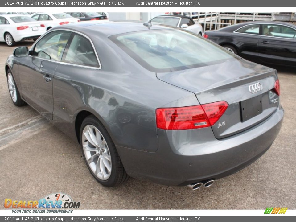 2014 Audi A5 2.0T quattro Coupe Monsoon Gray Metallic / Black Photo #6