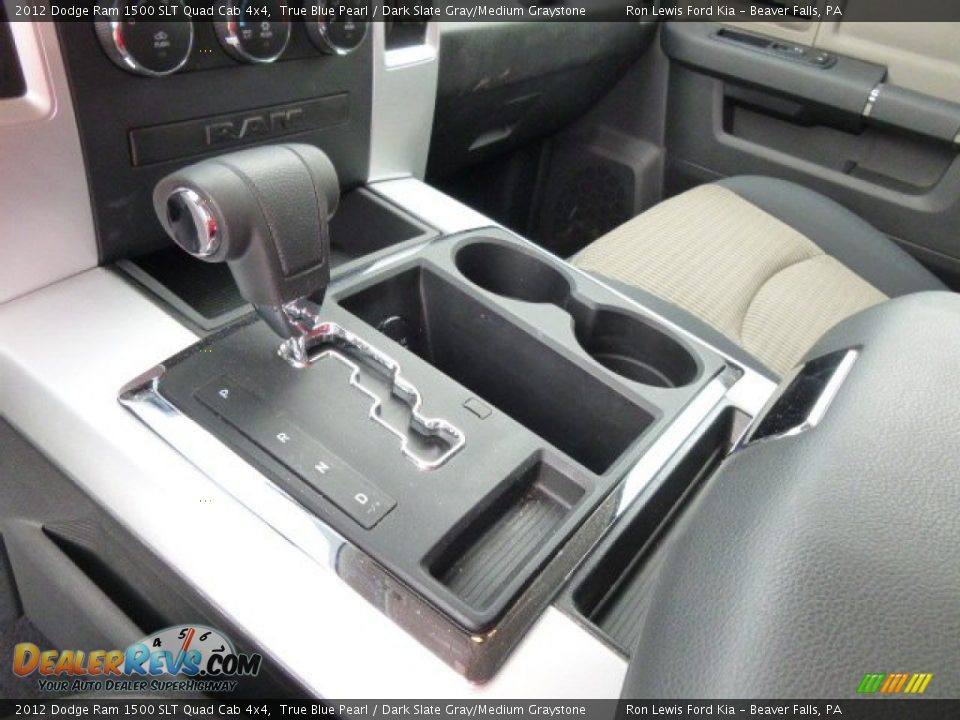2012 Dodge Ram 1500 SLT Quad Cab 4x4 True Blue Pearl / Dark Slate Gray/Medium Graystone Photo #17