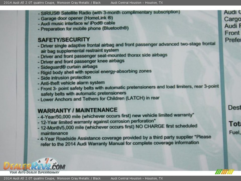 2014 Audi A5 2.0T quattro Coupe Monsoon Gray Metallic / Black Photo #11