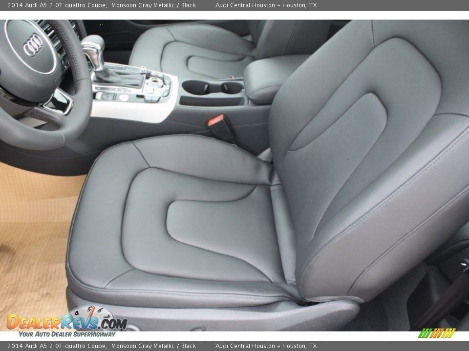 2014 Audi A5 2.0T quattro Coupe Monsoon Gray Metallic / Black Photo #16