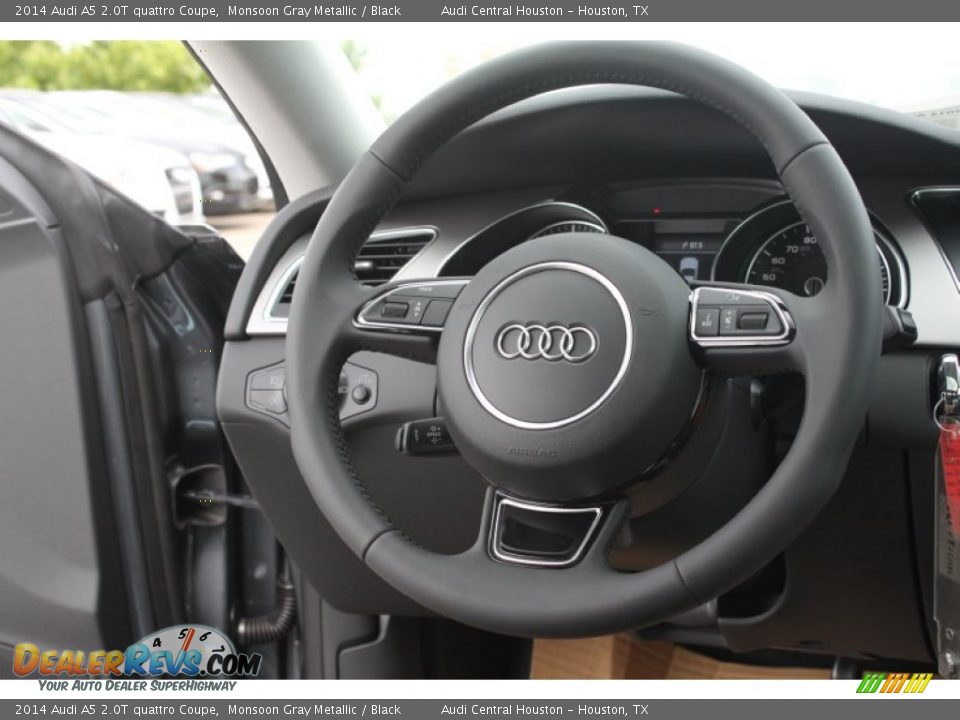 2014 Audi A5 2.0T quattro Coupe Monsoon Gray Metallic / Black Photo #21