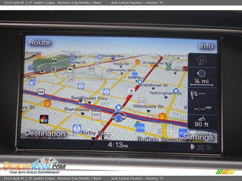 2014 Audi A5 2.0T quattro Coupe Monsoon Gray Metallic / Black Photo #25