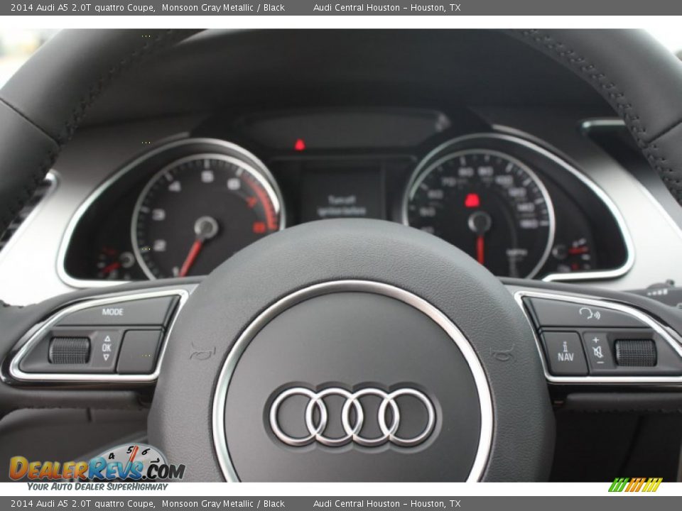 2014 Audi A5 2.0T quattro Coupe Monsoon Gray Metallic / Black Photo #31