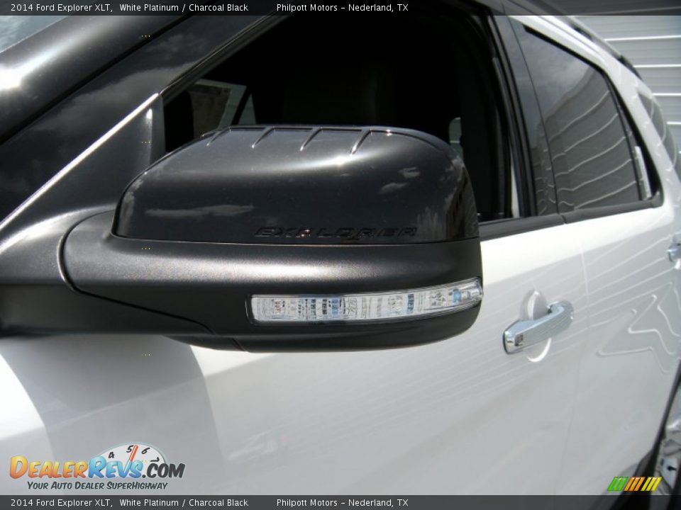 2014 Ford Explorer XLT White Platinum / Charcoal Black Photo #12