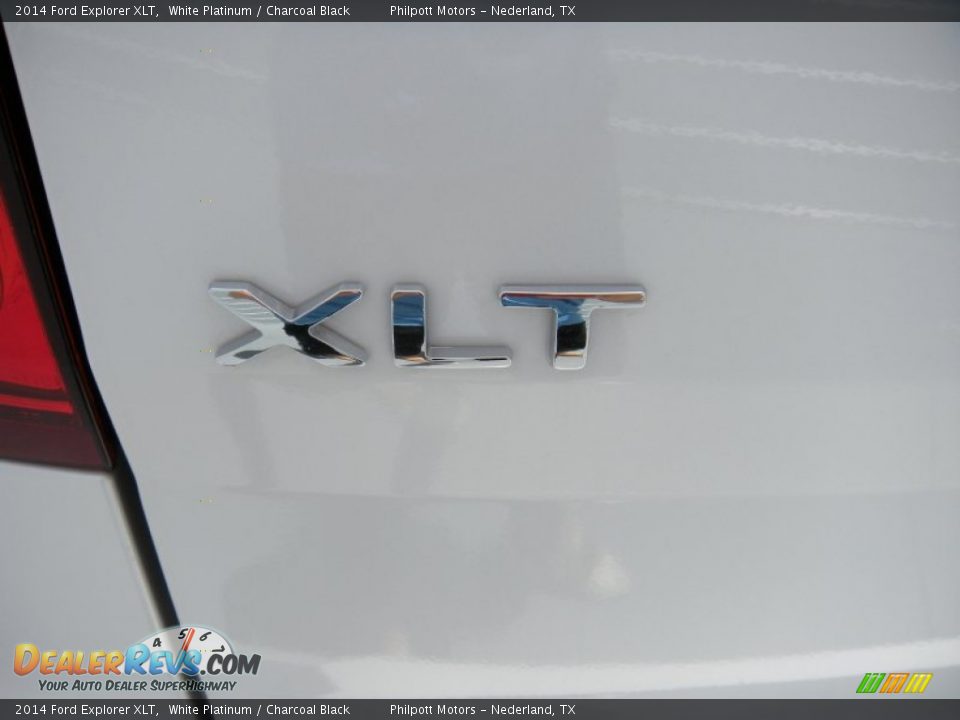 2014 Ford Explorer XLT White Platinum / Charcoal Black Photo #13