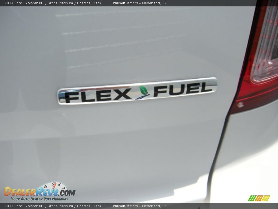 2014 Ford Explorer XLT White Platinum / Charcoal Black Photo #15