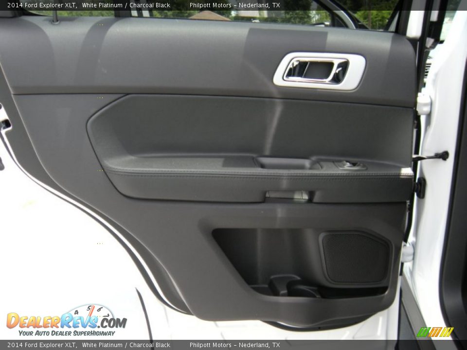 2014 Ford Explorer XLT White Platinum / Charcoal Black Photo #21