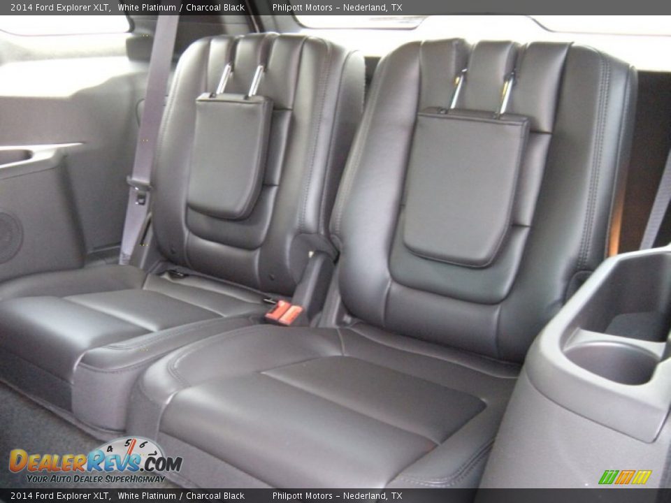 2014 Ford Explorer XLT White Platinum / Charcoal Black Photo #23