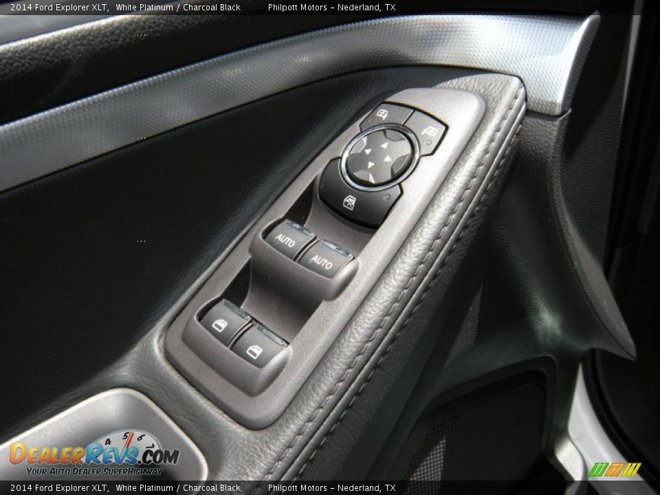 2014 Ford Explorer XLT White Platinum / Charcoal Black Photo #25