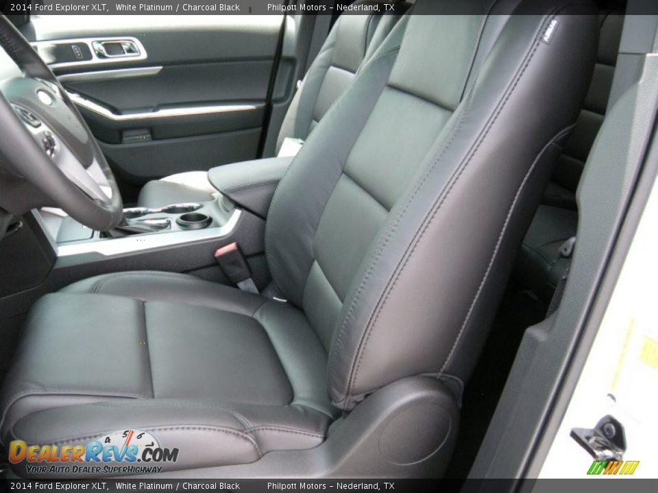2014 Ford Explorer XLT White Platinum / Charcoal Black Photo #26