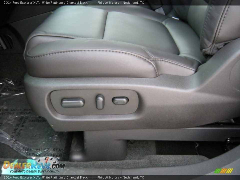 2014 Ford Explorer XLT White Platinum / Charcoal Black Photo #27