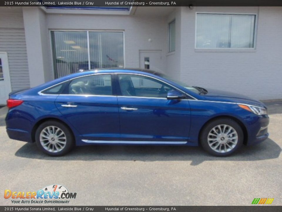 Lakeside Blue 2015 Hyundai Sonata Limited Photo #2