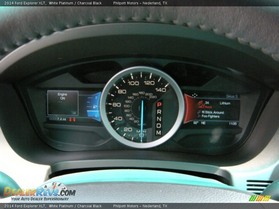 2014 Ford Explorer XLT White Platinum / Charcoal Black Photo #34