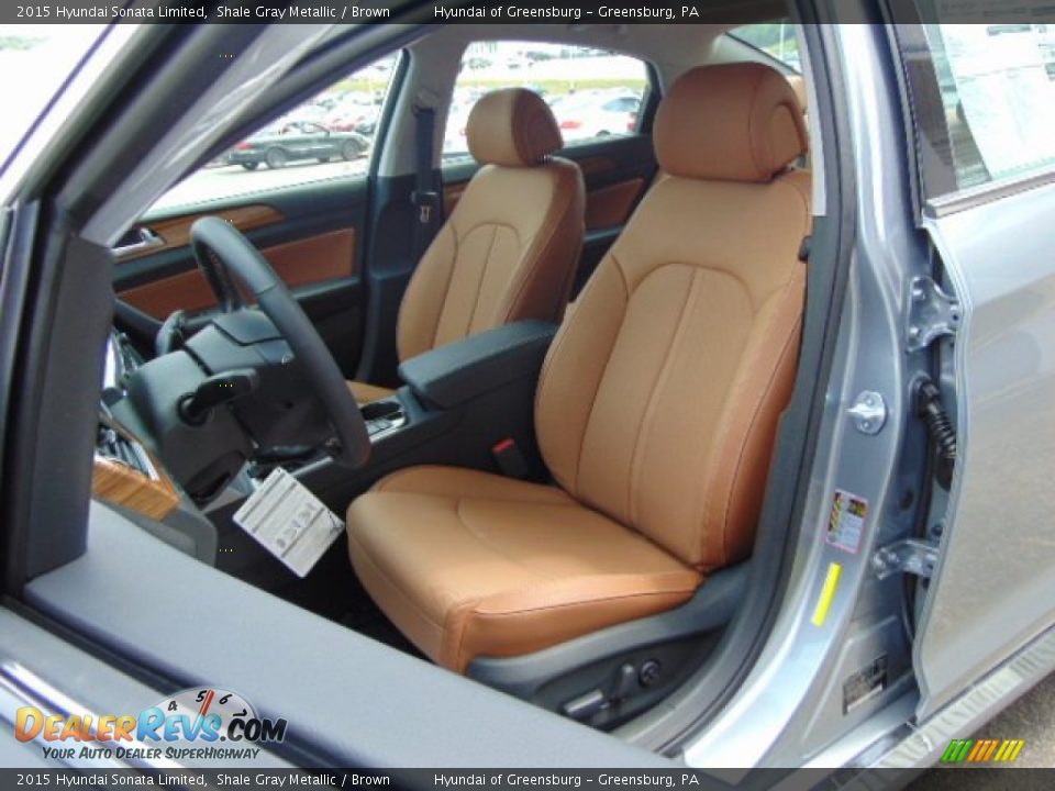 Front Seat of 2015 Hyundai Sonata Limited Photo #10