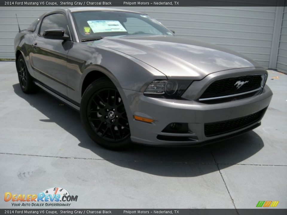 2014 Ford Mustang V6 Coupe Sterling Gray / Charcoal Black Photo #1
