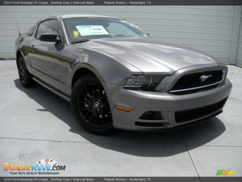 2014 Ford Mustang V6 Coupe Sterling Gray / Charcoal Black Photo #2