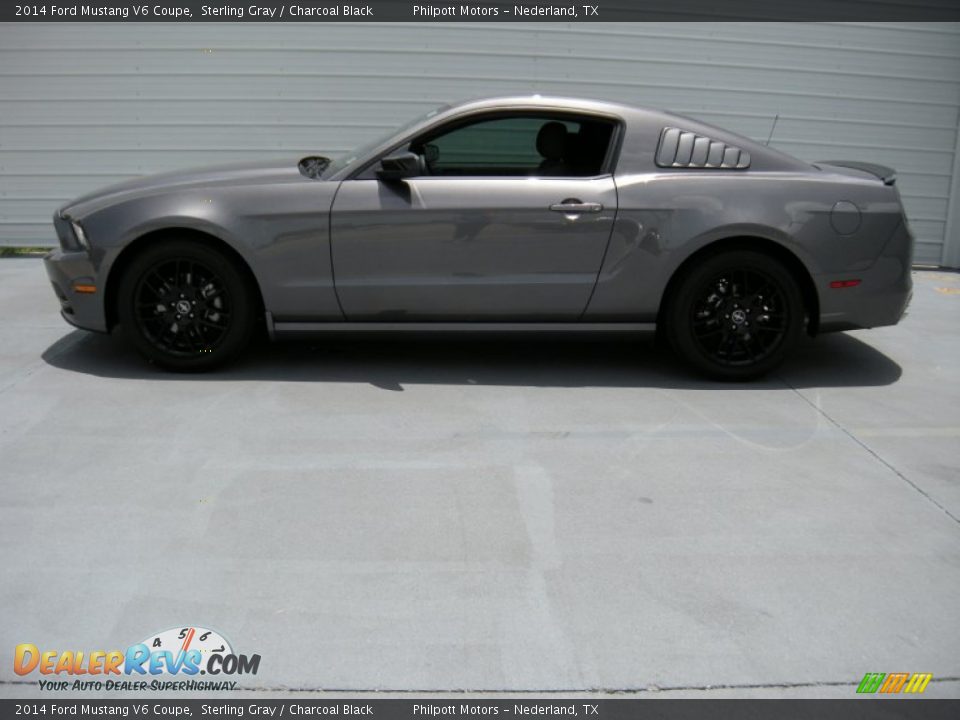 2014 Ford Mustang V6 Coupe Sterling Gray / Charcoal Black Photo #6