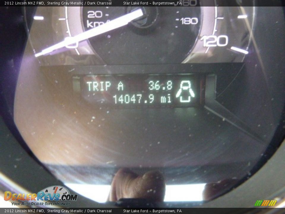 2012 Lincoln MKZ FWD Sterling Gray Metallic / Dark Charcoal Photo #19