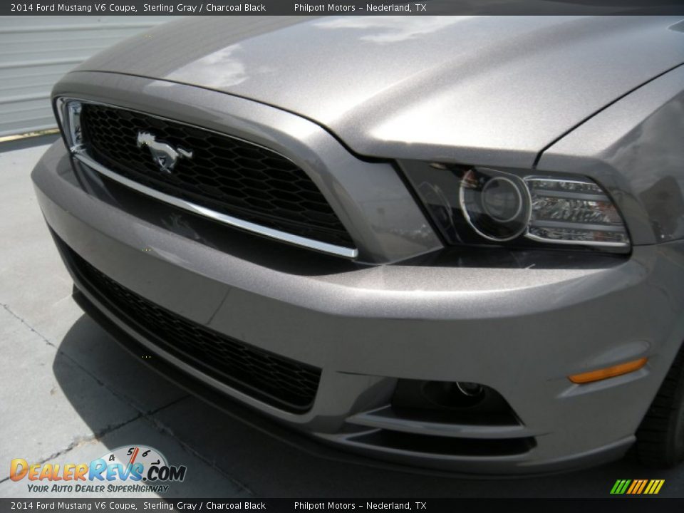 2014 Ford Mustang V6 Coupe Sterling Gray / Charcoal Black Photo #10