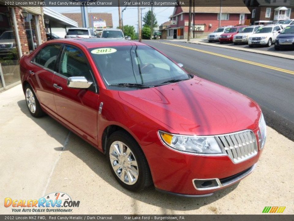 2012 Lincoln MKZ FWD Red Candy Metallic / Dark Charcoal Photo #3