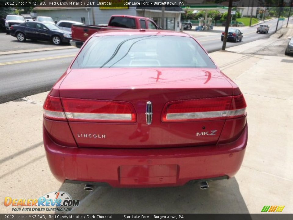 2012 Lincoln MKZ FWD Red Candy Metallic / Dark Charcoal Photo #5