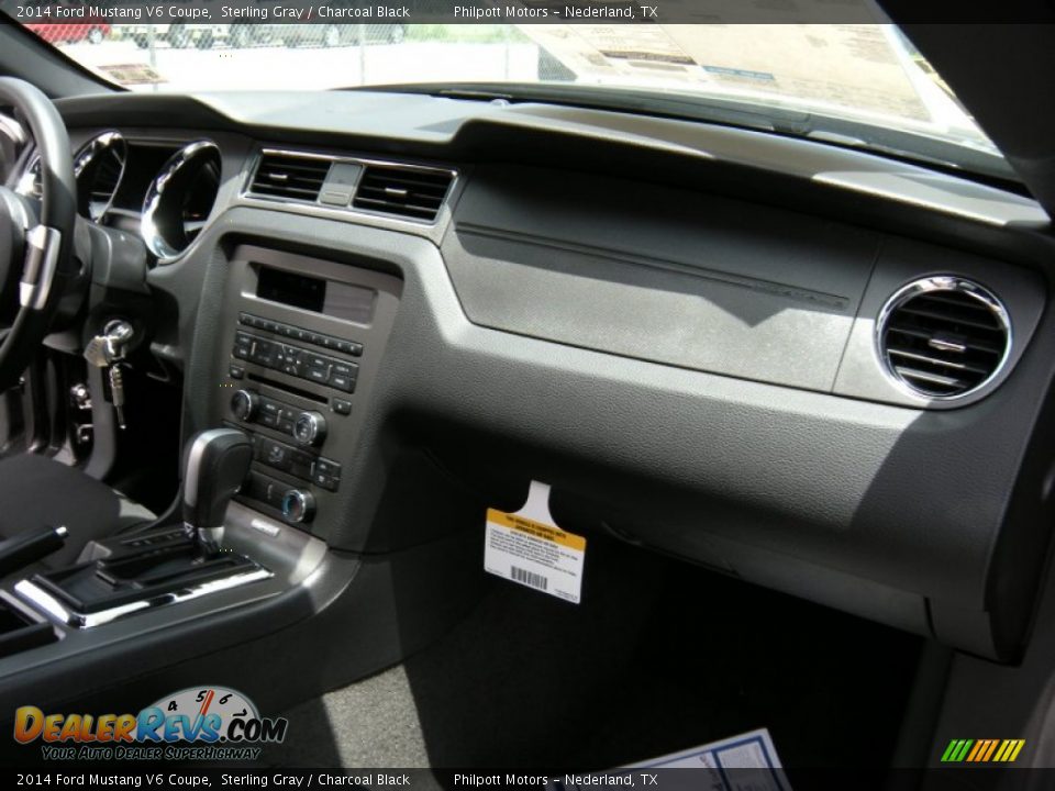 2014 Ford Mustang V6 Coupe Sterling Gray / Charcoal Black Photo #17