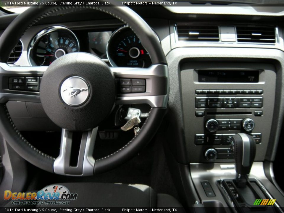 2014 Ford Mustang V6 Coupe Sterling Gray / Charcoal Black Photo #22