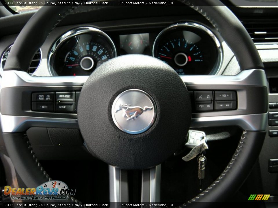 2014 Ford Mustang V6 Coupe Sterling Gray / Charcoal Black Photo #27