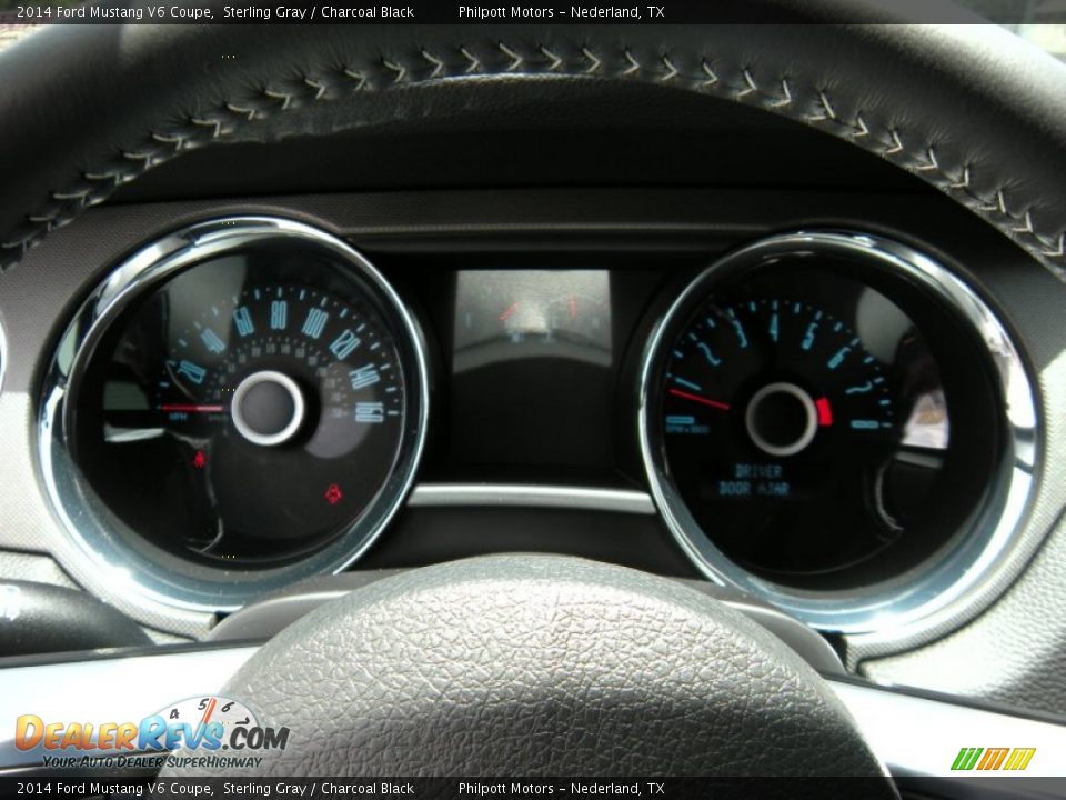 2014 Ford Mustang V6 Coupe Sterling Gray / Charcoal Black Photo #28