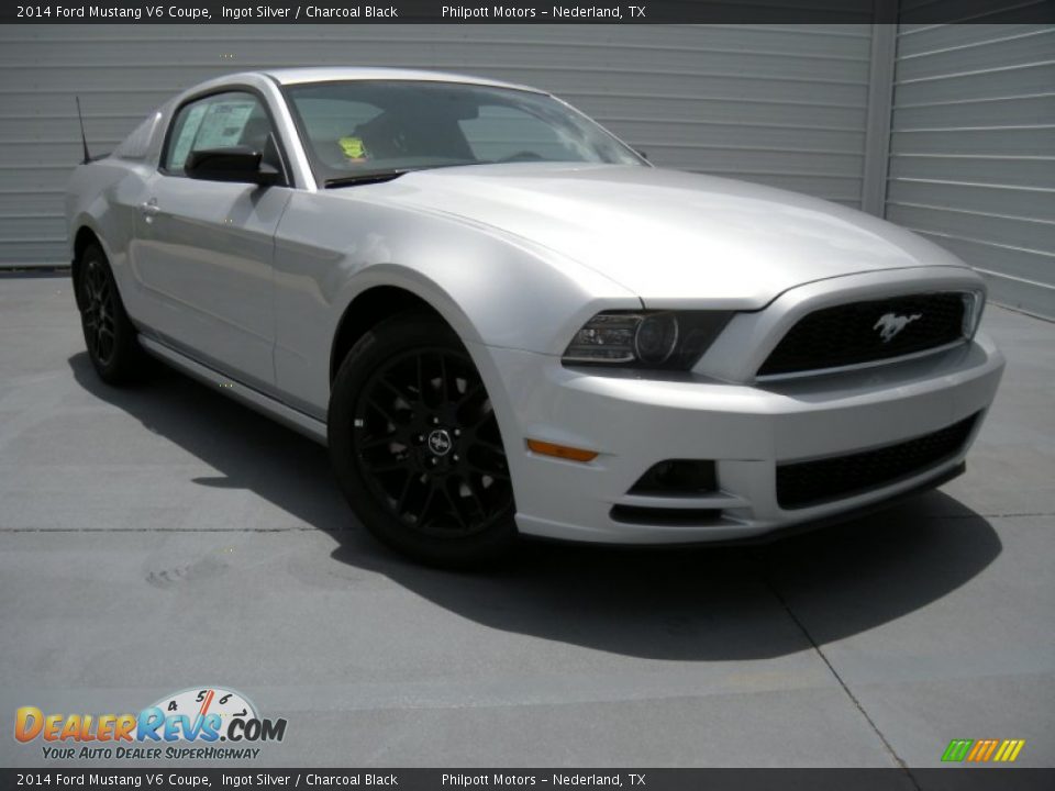 2014 Ford Mustang V6 Coupe Ingot Silver / Charcoal Black Photo #2