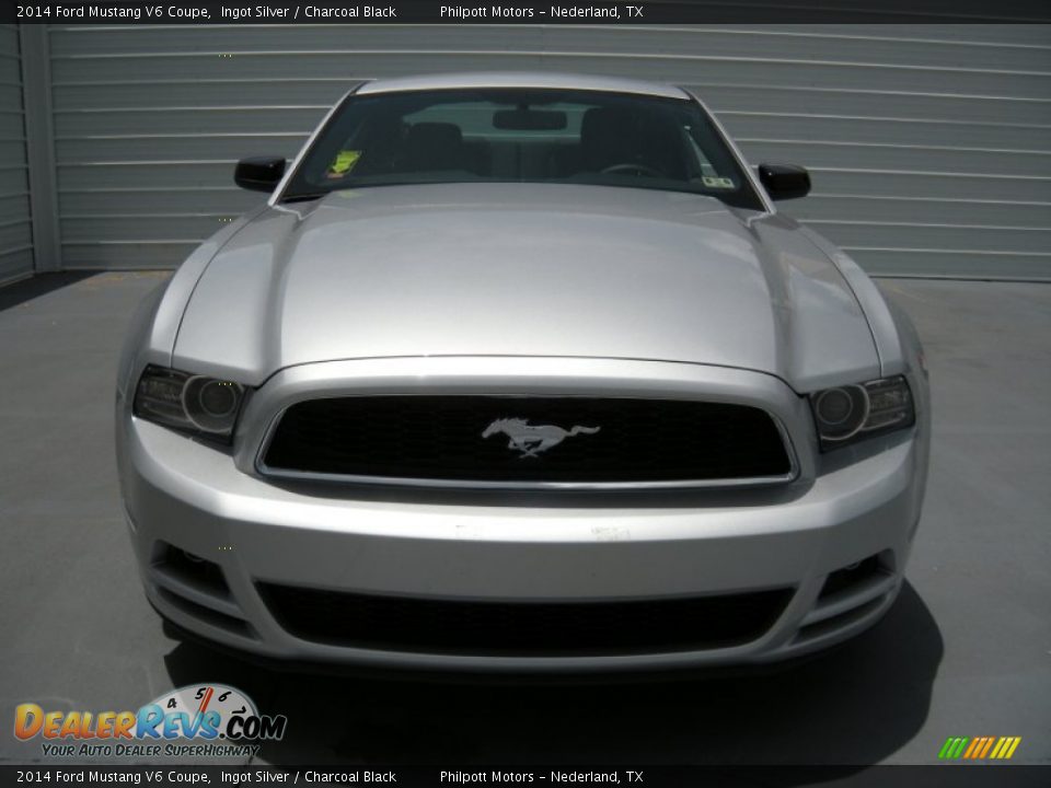 2014 Ford Mustang V6 Coupe Ingot Silver / Charcoal Black Photo #8