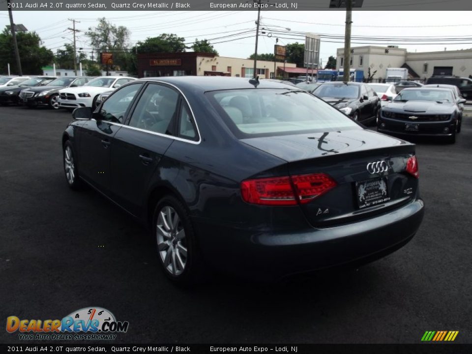2011 Audi A4 2.0T quattro Sedan Quartz Grey Metallic / Black Photo #4