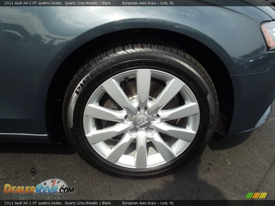 2011 Audi A4 2.0T quattro Sedan Quartz Grey Metallic / Black Photo #16