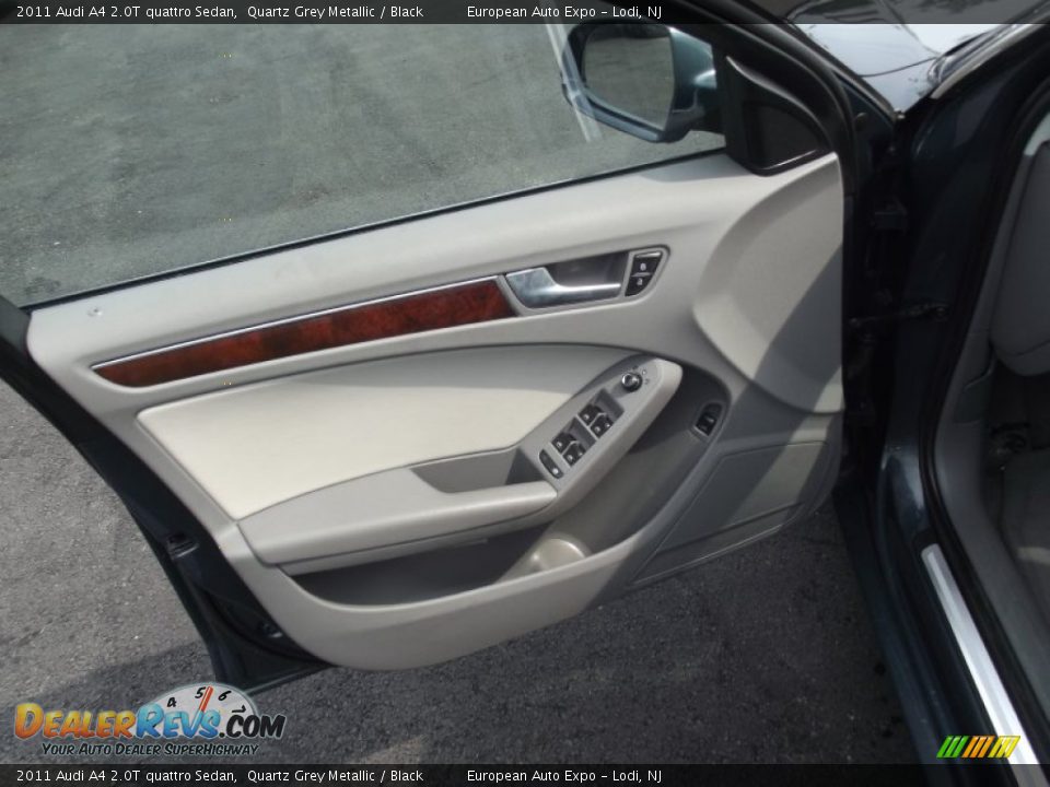 2011 Audi A4 2.0T quattro Sedan Quartz Grey Metallic / Black Photo #20